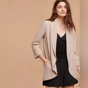Aritzia Wilfred Chevalier Blazer Jacket Taupe Grey